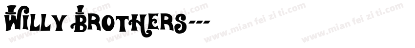 Willy Brothers字体转换